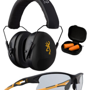 Browning 126368 Range Kit  Foam Plastic with Foam 27 dB 36 dB Over the Head Orange Black Adult