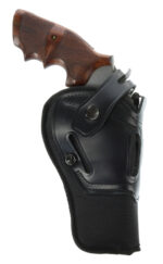Galco SR43B Switchback  OWB Black Leather Belt Slide Fits Ruger GP100/S&W K Frame/2.50-3" Barrel Ambidextrous