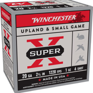 Winchester Ammo X206 Super X Heavy Game Load High Brass 20Gauge 2.75" 1oz 6Shot 25 Per Box/10 Case