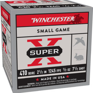 Winchester Ammo X417 Super X Heavy Game Load High Brass 410Gauge 2.50" 1/2oz 7.5Shot 25 Per Box/10 Case
