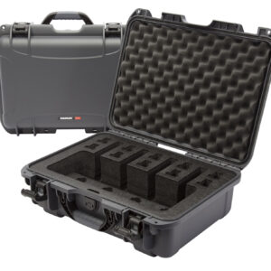 Nanuk 9254UP7 925 4 Up Gun Case Waterproof Graphite Resin w/ Closed-Cell Foam Padding 17" L x 11.80" W x 6.40" H Interior Dimensions