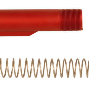 LBE Unlimited MILBUFKTRED Mil-Spec Buffer Tube Kit  6 Position AR-15 Red
