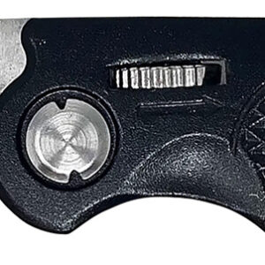 AccuSharp 703C Sport  3" Folding Plain Stainless Steel Blade/Black Anodized Aluminum Handle Includes Belt Clip