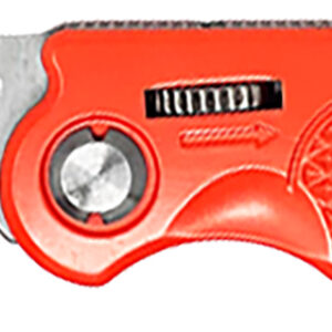 AccuSharp 709C Sport  3" Folding Plain Stainless Steel Blade/Blaze Orange Anodized Aluminum Handle Includes Belt Clip