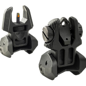 Meprolight USA 403220 FRBS Sight Set Black AR-15 Flip Up Orange Tritium Front/Green Tritium Rear