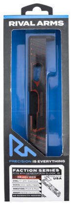 Rival Arms RA-RA12G206A Faction Series Slide A1 with Docter Cut Cerakote Ready Red 17-4 Stainless Steel for Glock 19 Gen4