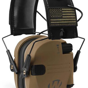 Walker's GWPRSEMPATBB Razor Patriot Polymer 23 dB Over the Head Battle Brown/Black Adult