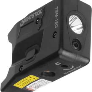 Nightstick TSM15G Light with Green laser for S&W M&P Shield/Shield Plus  Black 150 Lumens White LED