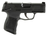 Sig Sauer 365380BSSMS P365  Micro-Compact 380 ACP 10+1 3.10" Black Carbon Steel Barrel, Black Nitron Optic Ready/Serrated Slide & Frame w/Sig Rail, Black Polymer Grips, Manual Safety, Right Hand