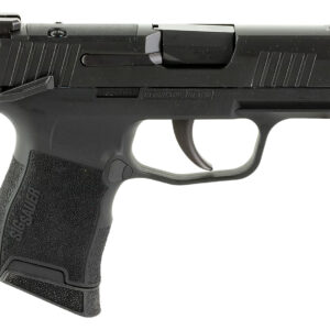Sig Sauer 365380BSSMS P365  Micro-Compact 380 ACP 10+1 3.10" Black Carbon Steel Barrel, Black Nitron Optic Ready/Serrated Slide & Frame w/Sig Rail, Black Polymer Grips, Manual Safety, Right Hand