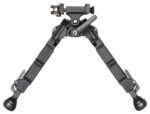 Accu-Tac BRASQDG204 BR-4 G2 Arca Spec Bipod made of Black Hardcoat Anodized Aluminum with ARCA Style Rail Attachment, Steel Feet & 5.75"-8.25" Vertical Adjustment