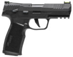 Sig Sauer 322CBAS10 P322  22 LR 10+1 4" Black Steel Threaded Barrel, Black Hard Coat Anodized Optic Ready/Serrated Slide, Black SS/Polymer Frame w/Picatinny Rail & Black Polymer Grips