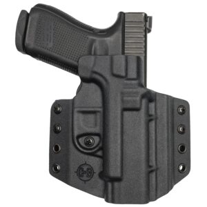 C&G Holsters 1850100 Covert  OWB Black Kydex Belt Loop Fits 1911 Government 5"
