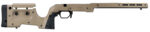 Mdt Sporting Goods Inc 104690FDE XRS Chassis FDE Aluminum Core with Polymer Panels, Adj. Cheekrest, M-LOK Forend, Interchangeable Grips, AICS Mag Compatible, Fits Short Action Howa 1500