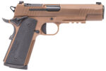 Sig Sauer 1911XR45CXR3 1911-X  Full Size Frame 45 ACP 8+1 5" Black DLC Carbon Steel Barrel, Coyote PVD Optic Cut/Serrated Stainless Steel Slide & Frame w/Beavertail & Picatinny Rail, Black G10 Grip