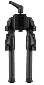 Mdt Sporting Goods Inc 105560BLK GRND-POD  Black Aluminum, 4.5"-9.0", Spiked Feet, Fits Picatinny Rail