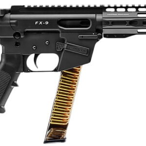 FREEDOM ORDNANCE FX9P10S FX-9  9mm Luger 31+1 10" Black Nitride Steel Barrel, M-LOK Handguards, Black Anodized Aluminum Picatinny Rail Receiver, Black SBA3 Brace, AR15 Grips, Right Hand