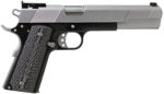 Iver Johnson Arms EAGLEXL10TT Eagle Deluxe 10mm Auto 8+1 6" Steel Barrel, Hard Chrome Serrated Steel Slide, Matte Black Steel Frame w/Beavertail, Black/Gray G10 Grip