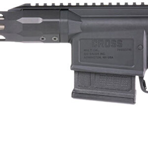 Sig Sauer CROSS24316BTRX Cross Trax 243 Win 5+1 16" Stainless Threaded Barrel, Black Anodized Picatinny Rail Alloy Steel Receiver, M-LOK Handguard, Black Minimalist Folding Stock, Black Polymer Grip