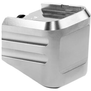 Cross Armory CRG+0MEG17SV Magazine Extension  Fits Glock 17/22/31 Gen 1-5 Silver Aluminum