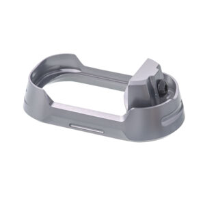 Tyrant CNC TDG17MWG4GREYBLACKSCRE  Magwell Fits Glock 17 Gen4 Grey Aluminum
