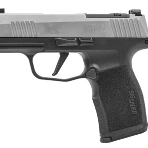 Sig Sauer 365X9SXR3P P365X  Micro-Compact Frame 9mm Luger 12+1 3.10" Steel Barrel, Stainless Steel Optic Ready/Serrated Slide, Black Stainless Steel Frame w/Accessory Rail, Polymer Grip