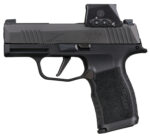 Sig Sauer 365X9BXR3RXSL P365X w/Romeo-X Sig Loc 9mm Luger 12+1 3.10" Black Barrel, Black Nitron Stainless Steel Serrated w/Optic Slide, Black Polymer Frame w/Accessory Rail, Sig ROMEO-X SIG-LOC