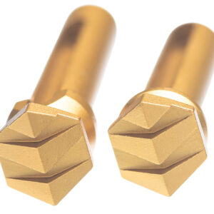 Tyrant CNC TDAR15TPGOLD Takedown Pins Enhanced AR-15 Gold Aluminum