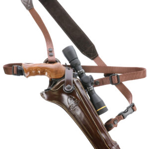 Galco KH130H Kodiak Hunter Chest Holster Havana Brown Leather Shoulder/Torso Strap Fits S&W N Frame Fits Ruger Blackhawk 7.50" Right Hand
