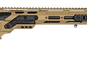 Cadex Inc CDX30LITE6524BR20I2B1N CDX-30 Lite 6.5 Creedmoor 10+1 24" Black DLC Fluted Threaded Barrel, Hybrid Tan Cerakote Receiver w/Picatinny Rail, M-LOK Handguard, Adjustable Folding Hybrid Tan Butt