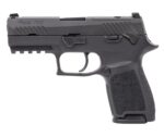 Sig Sauer 320C9BSSPMSMA P320 *MA Compliant Compact 9mm Luger 10+1 3.90" Black DLC Barrel, Black Nitron Stainless Steel Optic Ready/Serrated Slide, Black Stainless Steel Frame w/Picatinny Rail, Texture
