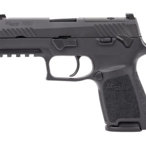 Sig Sauer 320C9BSSPMSMA P320 *MA Compliant Compact 9mm Luger 10+1 3.90" Black DLC Barrel, Black Nitron Stainless Steel Optic Ready/Serrated Slide, Black Stainless Steel Frame w/Picatinny Rail, Texture