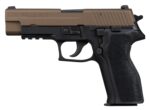 Sig Sauer E26R9BSSFBZ P226 Freedom Limited Edition Full Size 9mm Luger 15+1 4.40" Black Carbon Steel Barrel, Bronze Cerakote w/Freedom Engraving Stainless Steel Serrated Slide, Black Anodized Aluminum