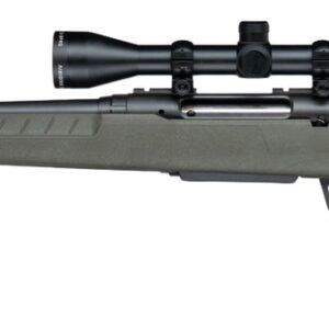 Savage Arms 33187 Axis 2 XP 6.5 Creedmoor 4+1 20" Matte Black Carbon Steel Threaded Barrel & Drilled & Tapped Receiver, OD Green Synthetic Fixed w/Pistol Grip Stock, 3-9x40mm Duplex Scope, Left Hand