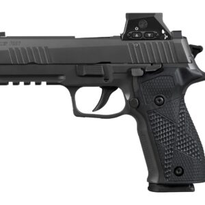 Sig Sauer 226X9RXSL10 P226 w/Optic Full Size 9mm Luger 10+1 4.40" Black Bull Barrel. Matte Black DLC Stainless Steel Serrated w/Optic Slide. Black Anodized Alloy Frame w/Picatinny Rail. Black Hogue G1