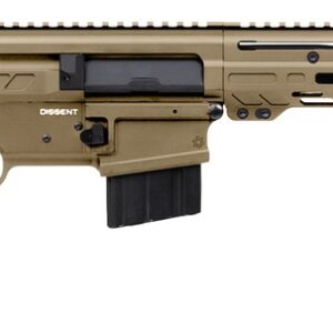 CMMG 34A670FCT Dissent BR4 338 ARC 10+1 16.10" Black Nitride Threaded Barrel, Coyote Tan Cerakote Aluminum Receiver w/Picatinny Rail, M-LOK Handguard, Magpul SGA 870 Black Synthetic Stock