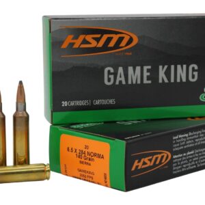 HSM 65X2843N Game King  6.5x284 Norma 140 gr Sierra GameKing Spitzer Boat Tail 20 Per Box/ 20 Case