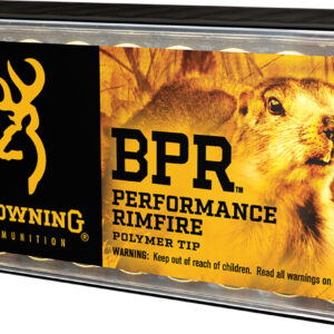 Browning Ammo B195117050 BPR Performance Rimfire  17HMR 17gr Polymer Tip 50 Per Box/20 Case