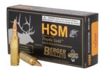 HSM 270WSM150VLD Trophy Gold Extended Range 270 WSM 150 gr Berger Hunting VLD Match 20 Per Box/ 25 Case