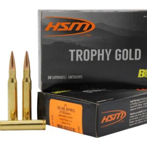 HSM 3006210VLD Trophy Gold Extended Range 30-06 Springfield 210 gr Berger Hunting VLD Match 20 Per Box/ 20 Case