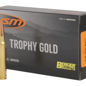 HSM 338WM300OTM Trophy Gold Extended Range 338 Win Mag 300 gr Berger Hybrid Tactical Open Tip Match 20 Per Box/ 20 Case
