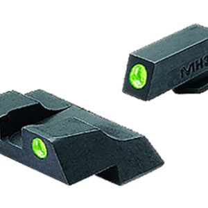 Meprolight USA 102263101 Tru-Dot Sight Set Green Tritium Front & Rear, Compatible w/Glock 26/27,  Post/Dovetail Mount