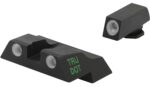 Meprolight USA 102263301 Tru-Dot Sight Set Green Tritium Front/Orange Tritium Rear/Black Frame, Compatible w/ Glock 26/27, Post/Dovetail Mount