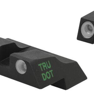 Meprolight USA 102263301 Tru-Dot Sight Set Green Tritium Front/Orange Tritium Rear/Black Frame, Compatible w/ Glock 26/27, Post/Dovetail Mount