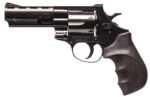 Weihrauch Guns EARB3574 Windicator  357 Mag 6rd 4" Blued Steel Barrel & Cylinder, Compact Blued Steel Frame w/Exposed Hammer, Ramp Front/Fixed Rear Sights, Finger Grooved Black Rubber Grip