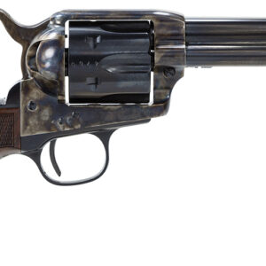 Taylors & Company 4107DE Smoke Wagon Deluxe 357 Mag 6rd 4.75" Blued Cylinder & Barrel Color Case Hardened Steel Frame Checkered Walnut Grip (Taylor Tuned)