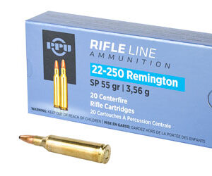PPU 22-250REM SP 55GR 20/200