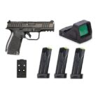 Rost Martin RM1C Handgun Bundle 9mm Luger 15rd(4) Magazines 4" Barrel Black Red Dot Pistol Case