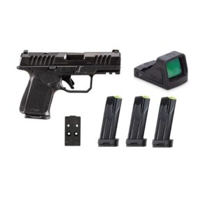 Rost Martin RM1S Handgun 9mm Luger 10(4)rd Magazines 3.6" Barrel Black Black Red Dot Pistol Case CA Compliant
