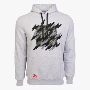 Arsenal Medium Beige Cotton-Poly Relaxed Fit Graphic Pullover Hoodie